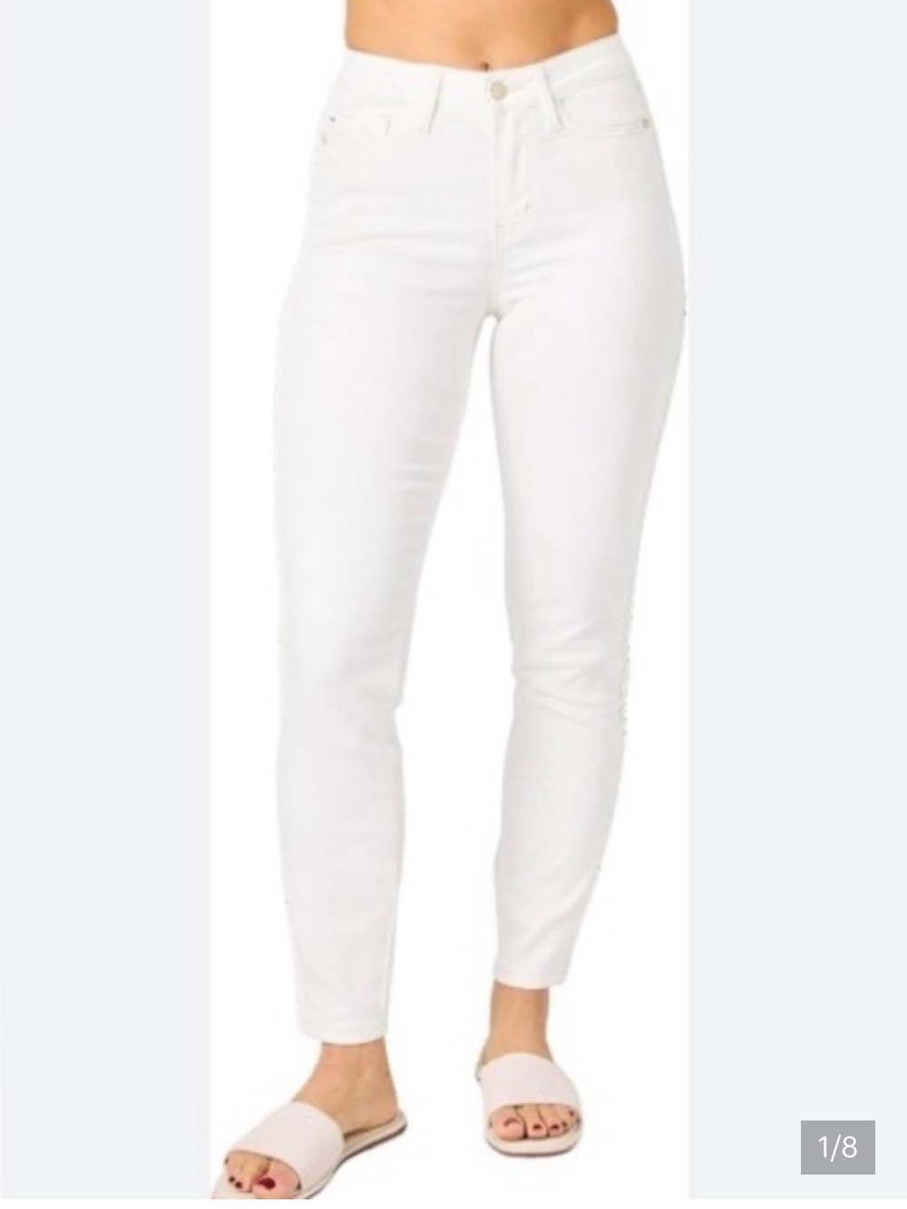 Judy Blue High-Rise White Skinny Ankle Jeans NWT JB82282 Size 11/30